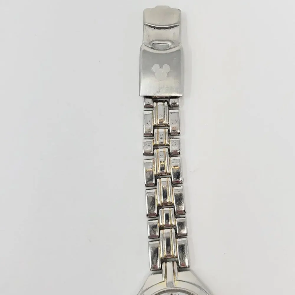 Disney Mickey Mouse Silver-Toned Metal Band Watch